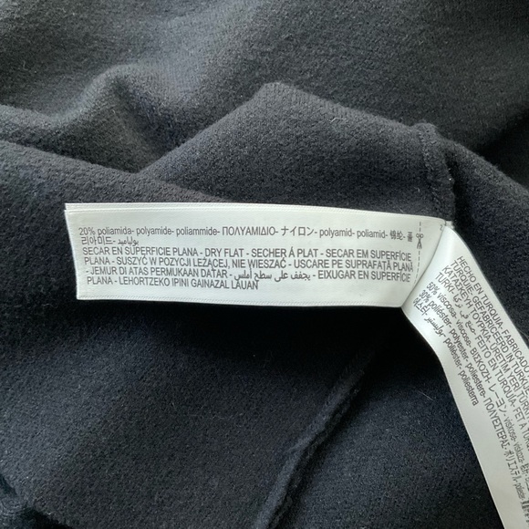 Massimo Dutti Black Knit Buttoned Mini Skirt Medium - Picture 5 of 5